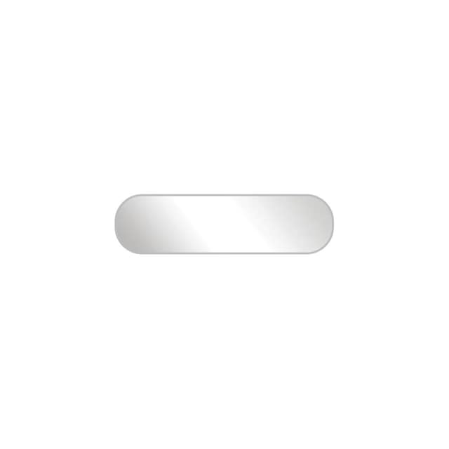 Metal Plaka ( 41 x 11 mm ) - Gümüş