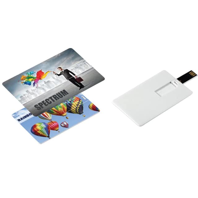 4 GB Kartvizit USB Bellek - Beyaz / 4 GB