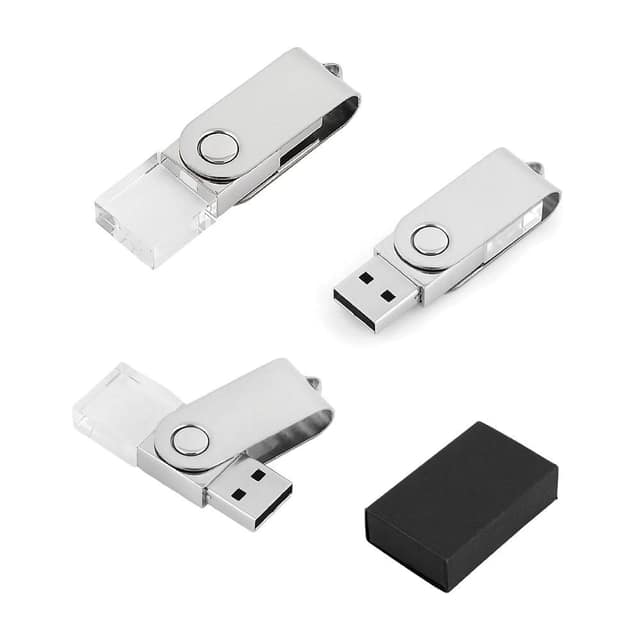 32 GB Kristal USB Bellek - Gümüş / 32 GB