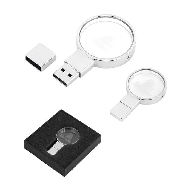 32 GB Kristal USB Bellek - Gümüş / 32 GB