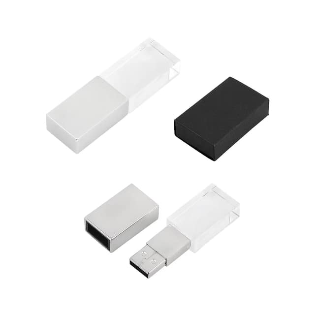 32 GB Kristal USB Bellek - Gümüş / 32 GB