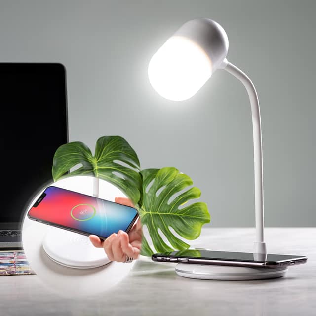Wifi Şarjlı Speaker (Lambalı) - Gümüş