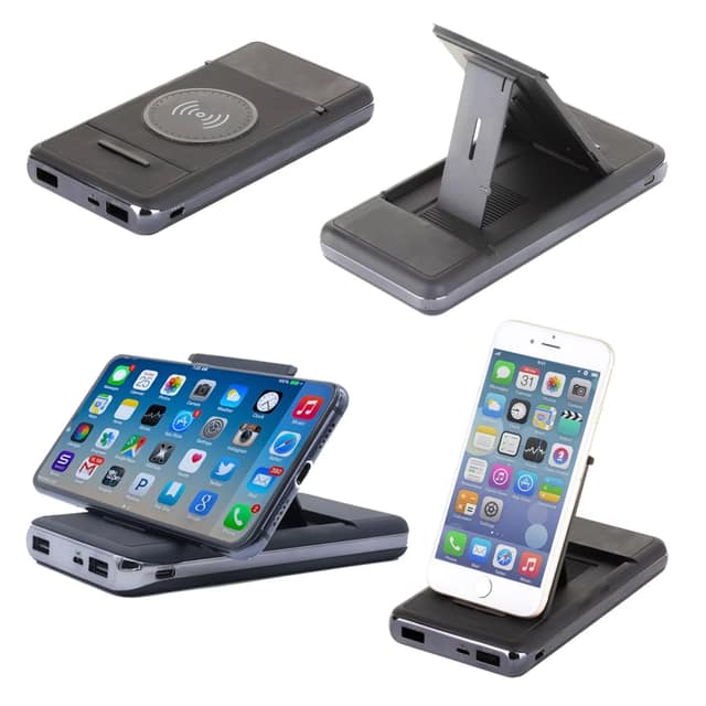 mAh Wireless Power Bank Mobil Şarj Cihazı - Siyah