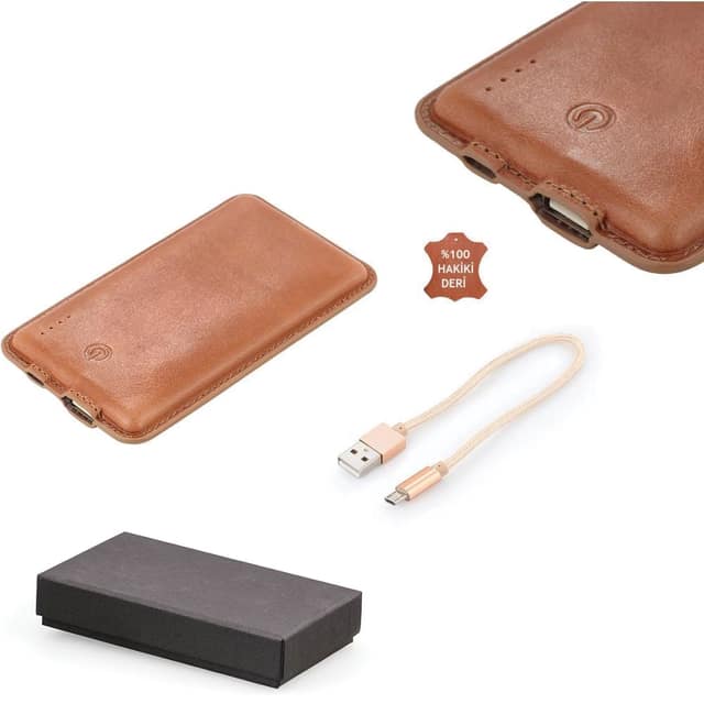 mAh Power Bank Mobil Şarj Cihazı - Taba