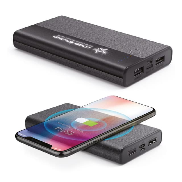 Wireless Mobil Şarj Cihazı 10000 mAh - Siyah
