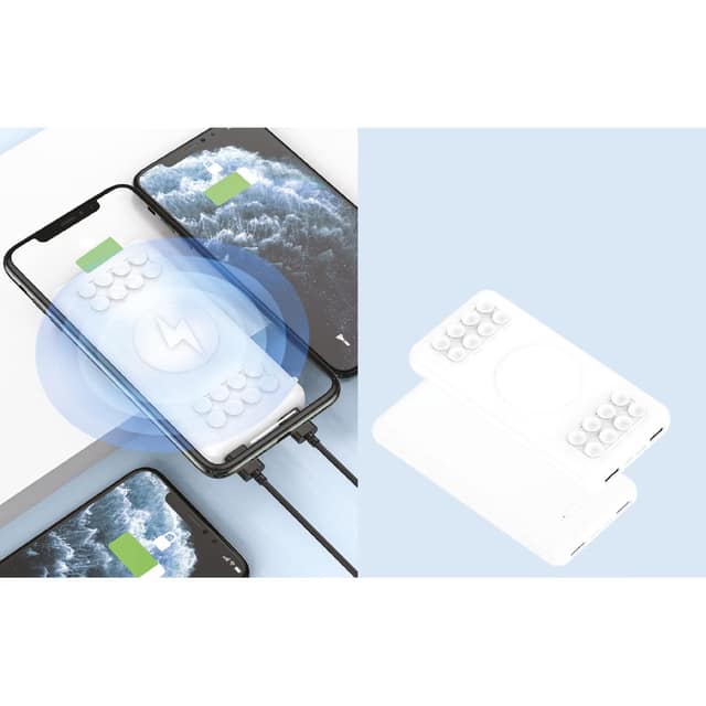 Wireless Mobil Şarj Cihazı 10.000 mAh - Beyaz