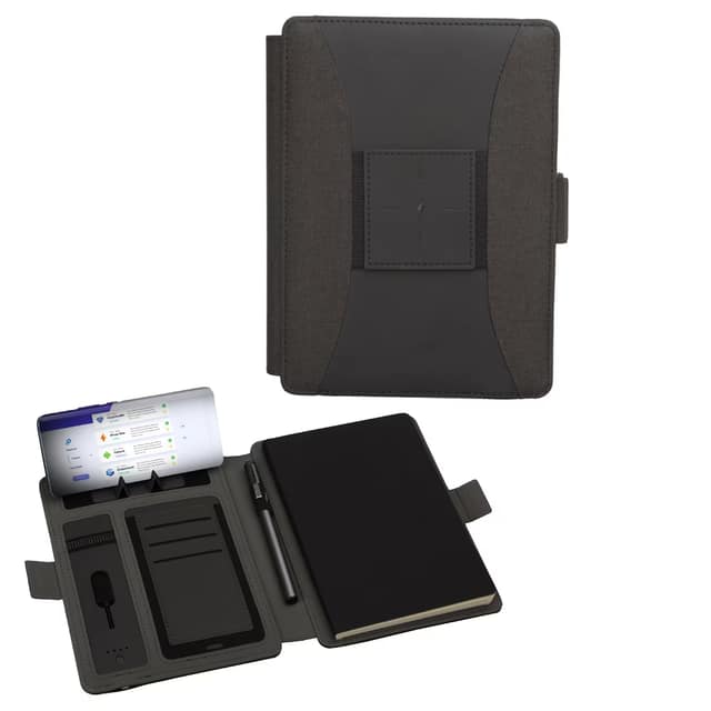 Powerbank 8000 mAh Wireless Organizer - Füme