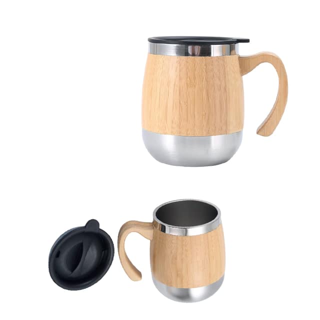 Bambu Termos Bardak 450 ml - Bambu / 450 ML