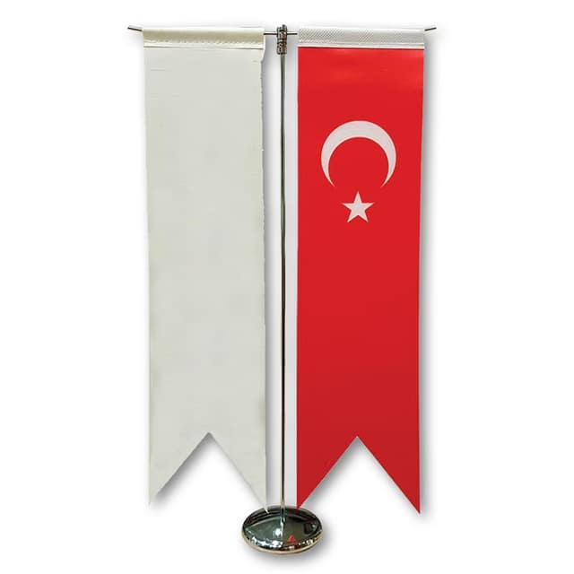 Kırlangıç İkili Masa Bayrağı - Gümüş
