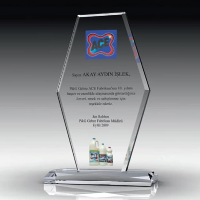 Kristal Plaket - Kristal