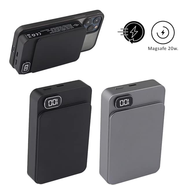 Powerbank 10000 mAh ( Metal Kasa & Magsafe ) - FÜME