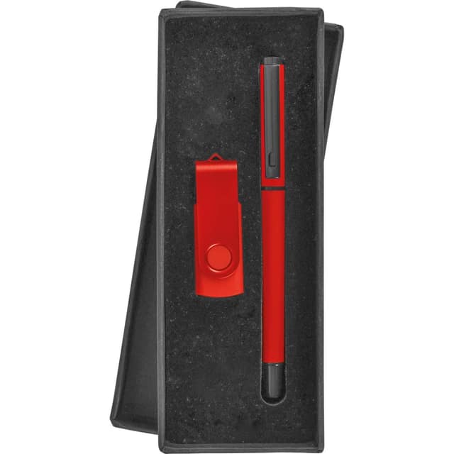 USB Kalem Set - Kırmızı / 16 GB