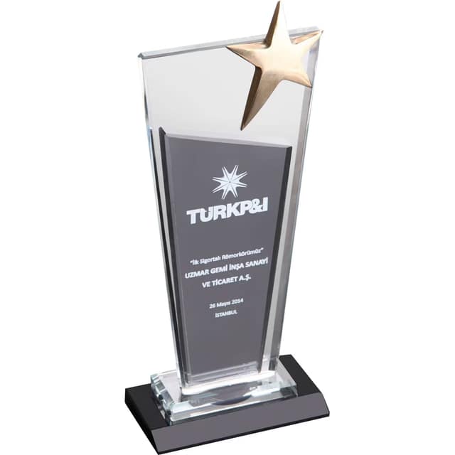Kristal Plaket - 11 x 26 cm