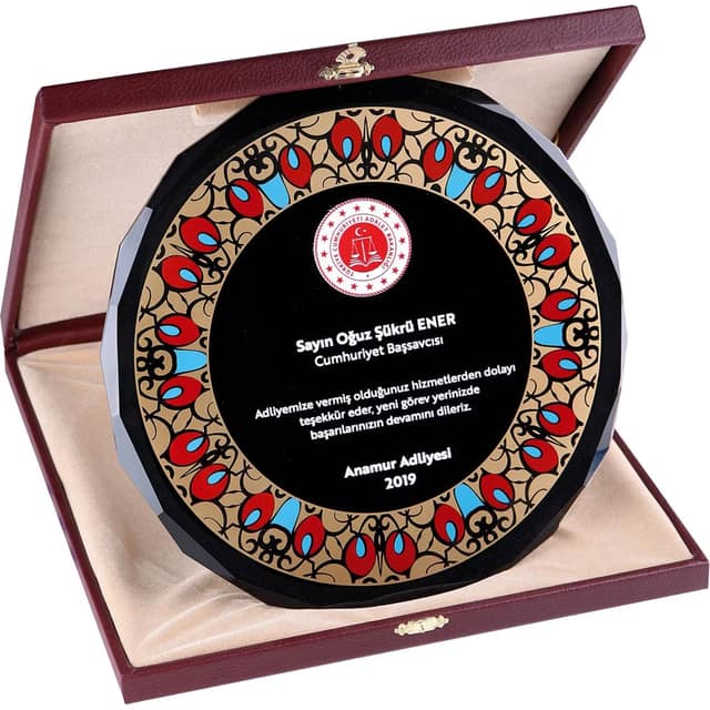 Kutulu Kristal Plaket - 25 x 25 cm