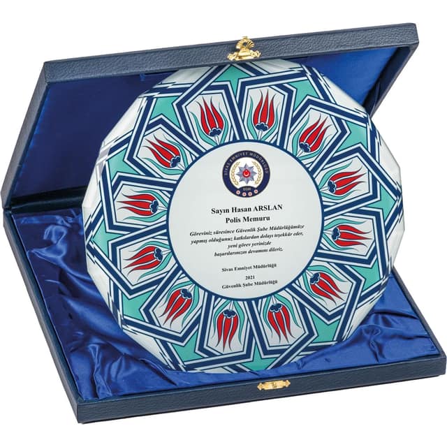 Kutulu Kristal Plaket - 25 x 25 cm
