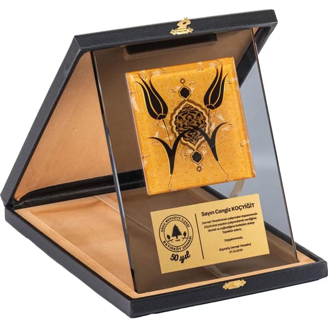 Kutulu Kristal Plaket - 18 x 24 cm