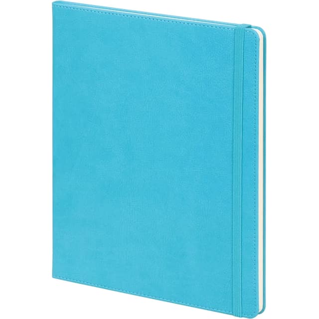Tarihsiz Defter - Turkuaz Mavi / 19,5 x 25 cm