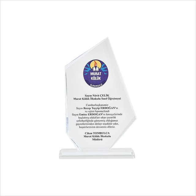 Kristal Plaket - Kristal