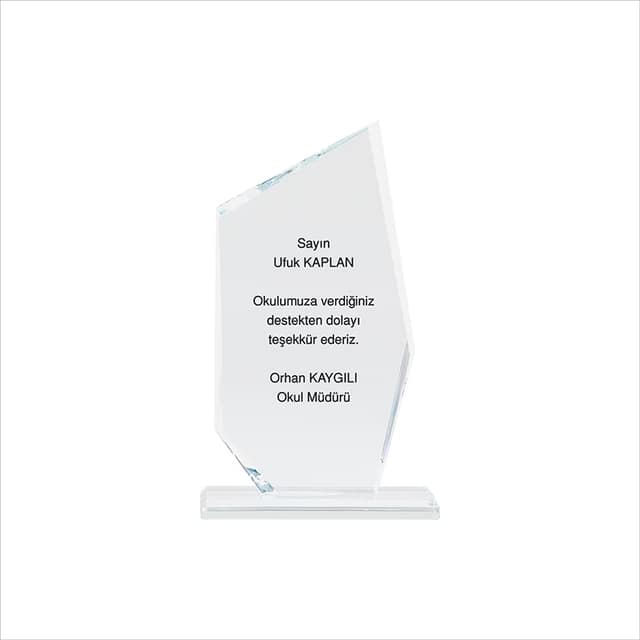 Kristal Plaket - Kristal