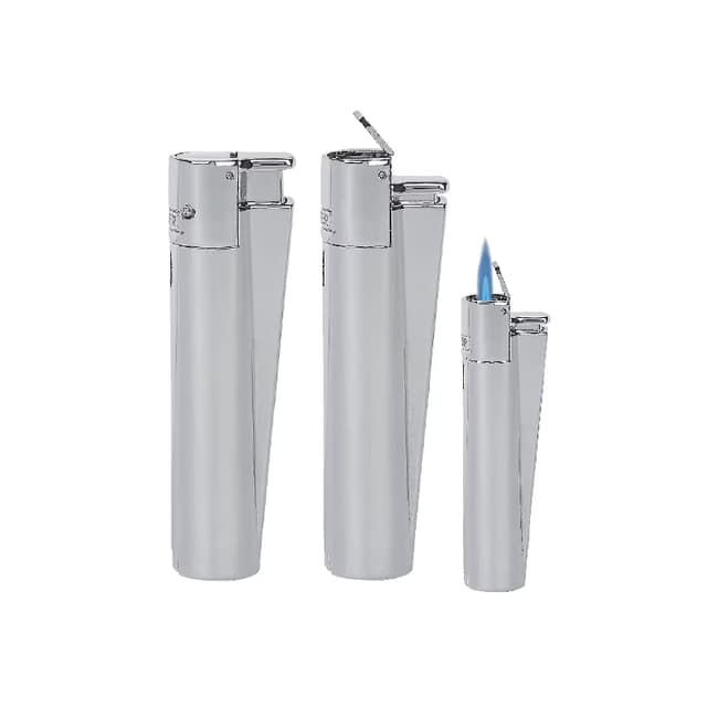 MJ-100 Clipper Metal Turbo Siboplu Çakmak - Saten-Silver