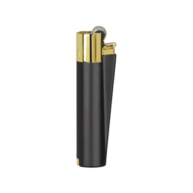 MT-134 Clipper Metal Siboplu Çakmak - Siyah-Gold