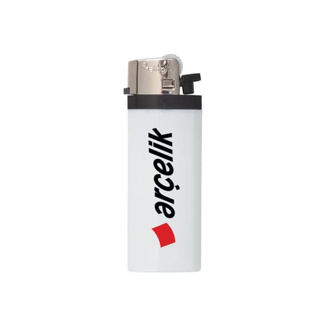 YMN-216 I-Lighter Midi Taşlı Siboplu Çakmak - Beyaz