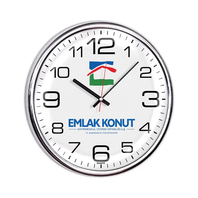 Metalize Duvar Saati - Uni