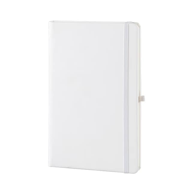 13 x 21 Termo Deri Defter (Ivory Kağıt) - Beyaz