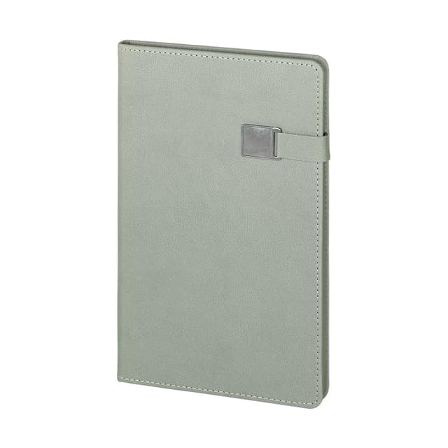15 x 21 Termo Deri Defter - Gri