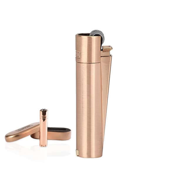 MT-115 Clipper Metal Siboplu Çakmak - Rose Gold