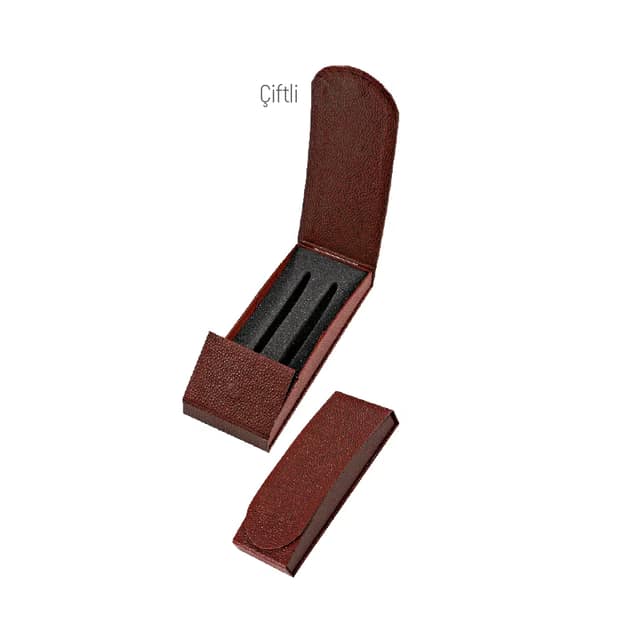 KT-3614 Tekli / Çiftli Kalem Kutusu - Kırmızı