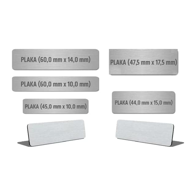 Metal Plaka-4717 Metal Plaka - 15X44mm