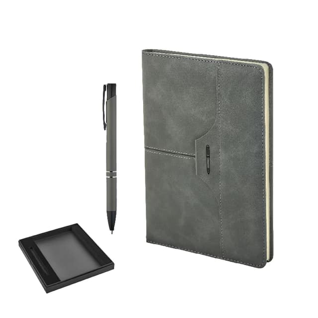 Kalem & Defter Set - Gri