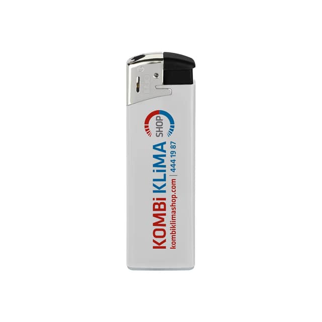 Clipper Brio Fit Elektronic Siboplu Çakmak - Beyaz