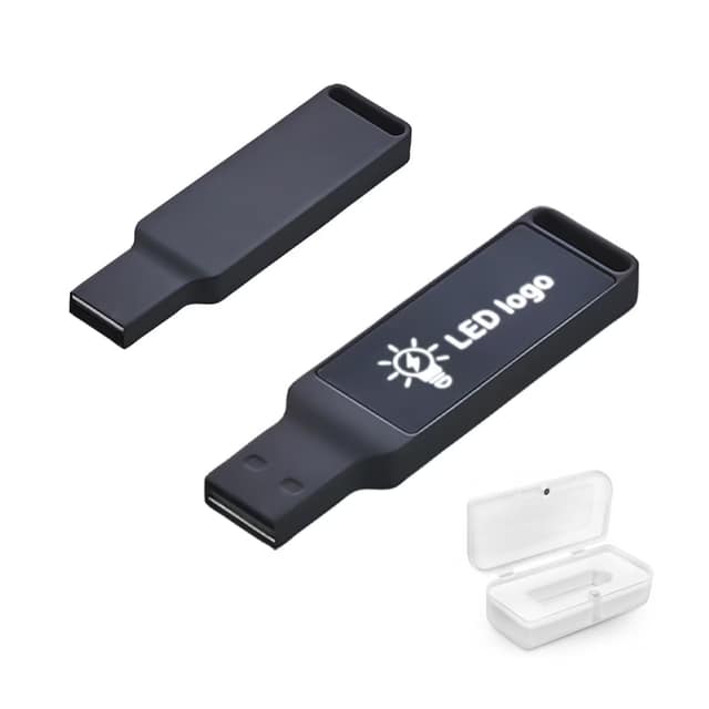 F-206-32 32 GB Işıklı Usb Bellek - Siyah / 32 GB
