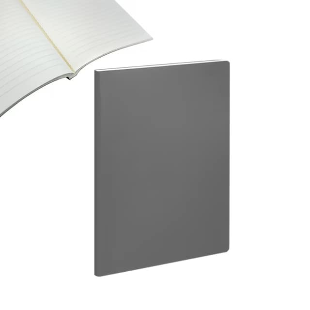 16,5 x 23,5 Perforeli Plike Fantazi Kapak Defter - Gri