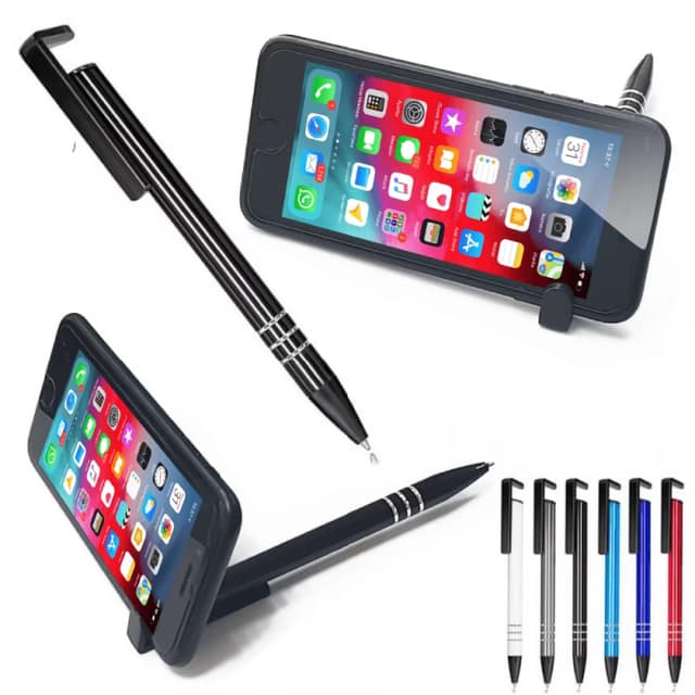 Telefon Standlı Metal Tükenmez Kalem