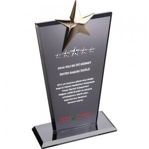 Kristal Plaket ( 12 x 21 cm )