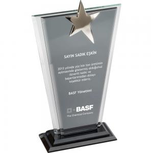 Kristal Plaket ( 13 x 23 cm )