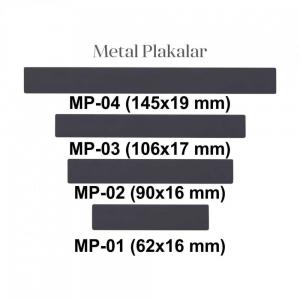 Metal Plaka ( 62 x 17 mm )