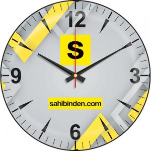 Bombe Cam Duvar Saati ( Ø 35 cm )